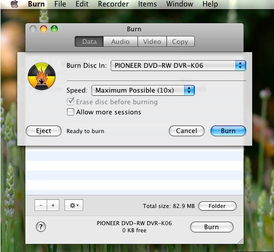 what is the link for a free cd player and recorder for mac